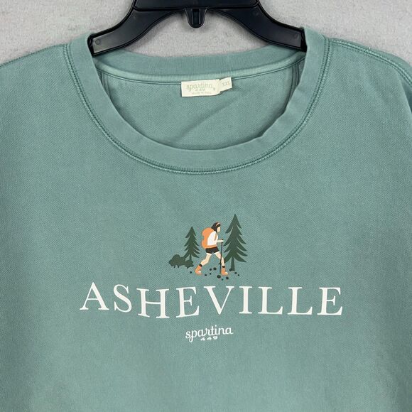 Spartina 449 Sweatshirt Womens 2XL Alpine Green Hiker Asheville Boat Beach Comfy - Picture 2 of 13
